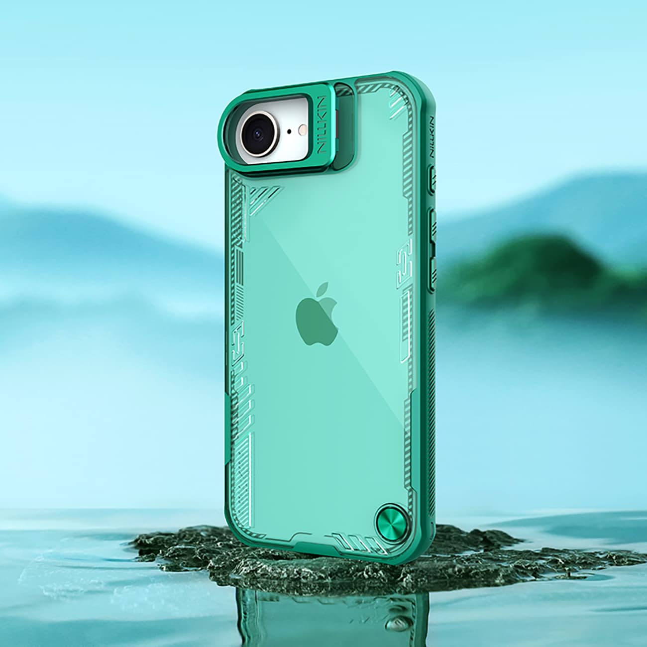 Nillkin Iceblade rekvisittveske med stativ for iPhone 16e - grønn