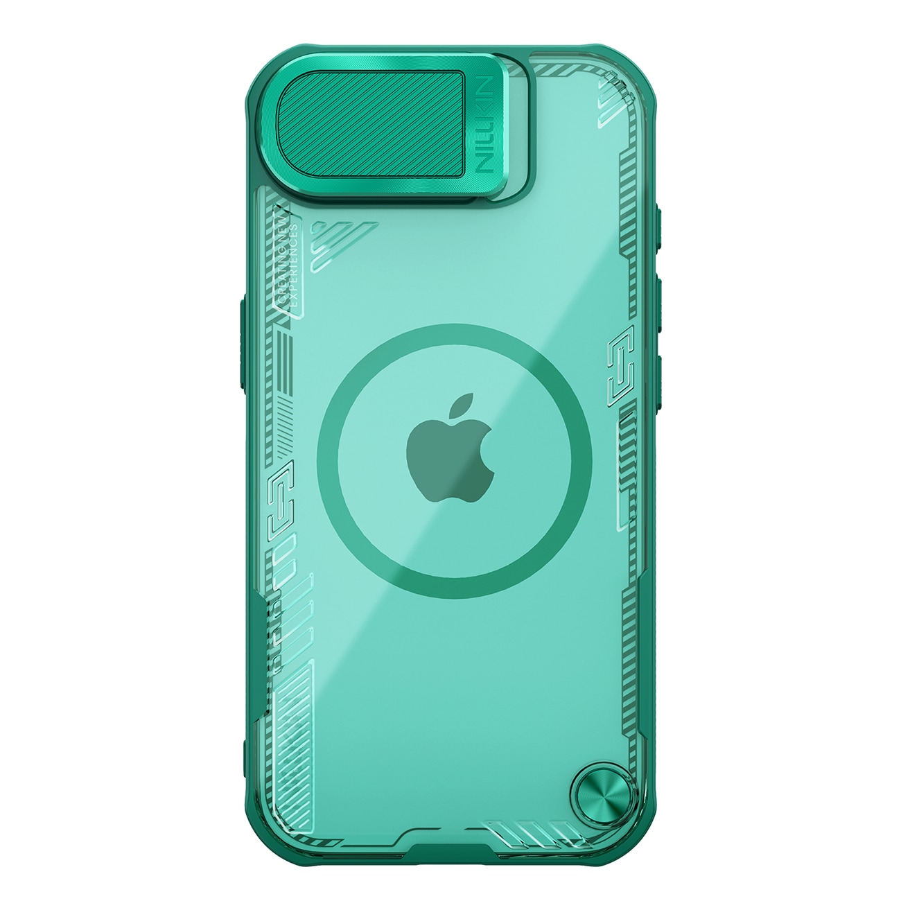 Nillkin Iceblade Prop magnetisk etui med kameradeksel og stativ for iPhone 16e - Grønn