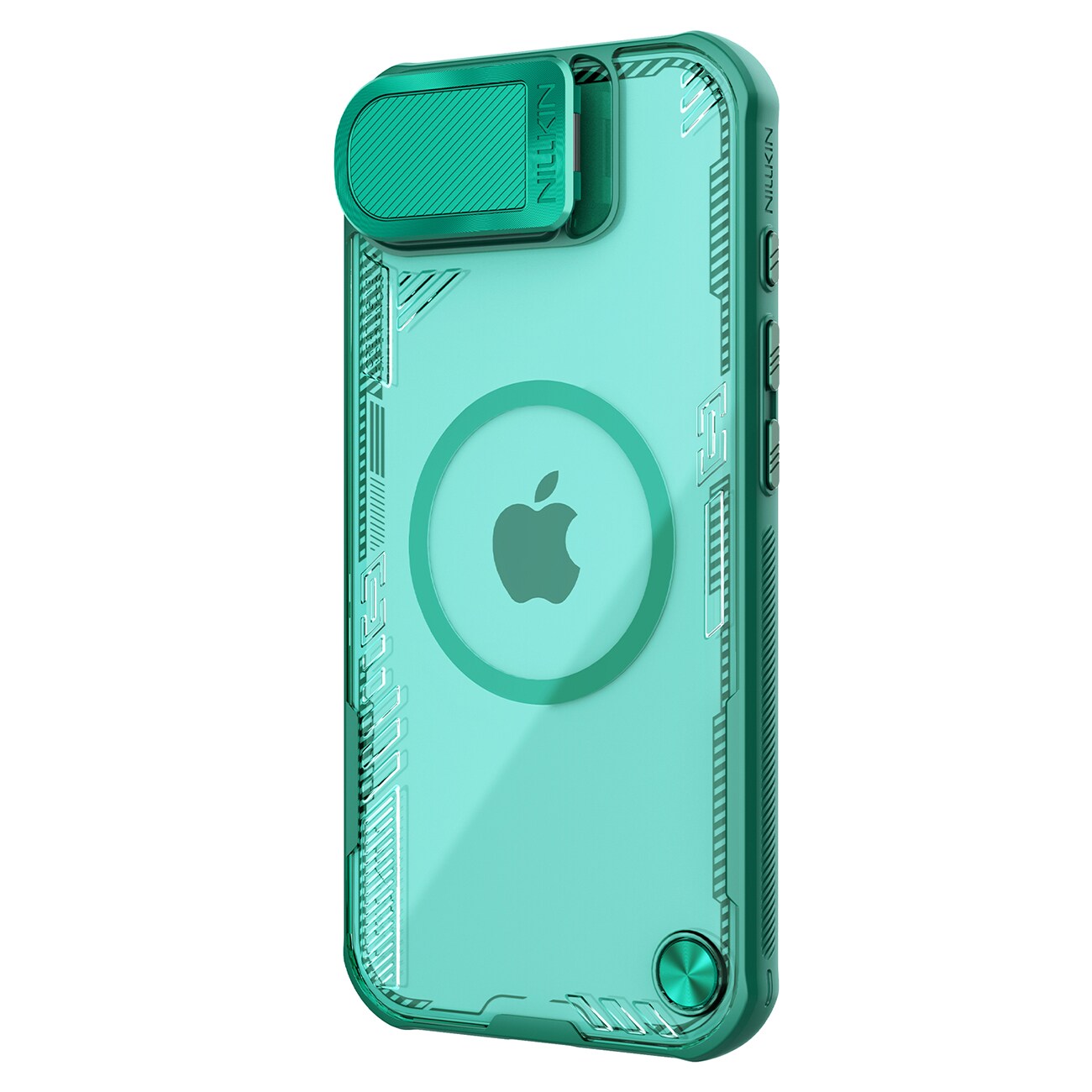 Nillkin Iceblade Prop magnetisk etui med kameradeksel og stativ for iPhone 16e - Grønn