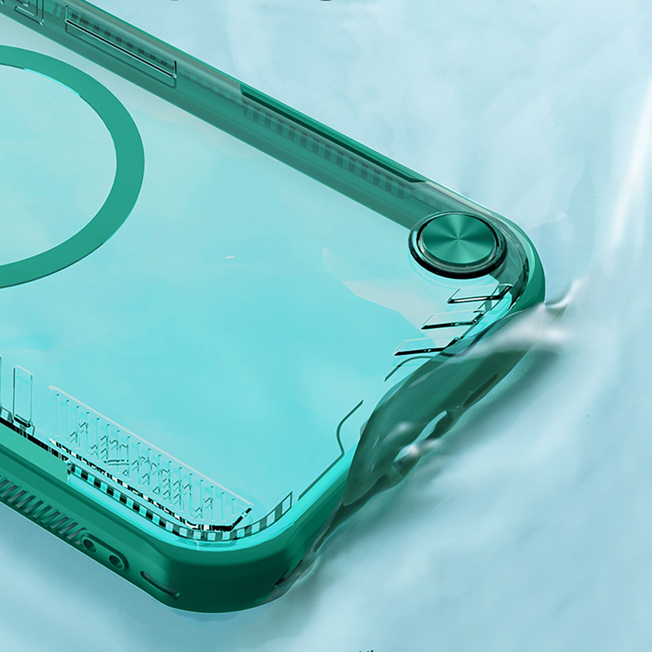 Nillkin Iceblade Prop magnetisk etui med kameradeksel og stativ for iPhone 16e - Grønn