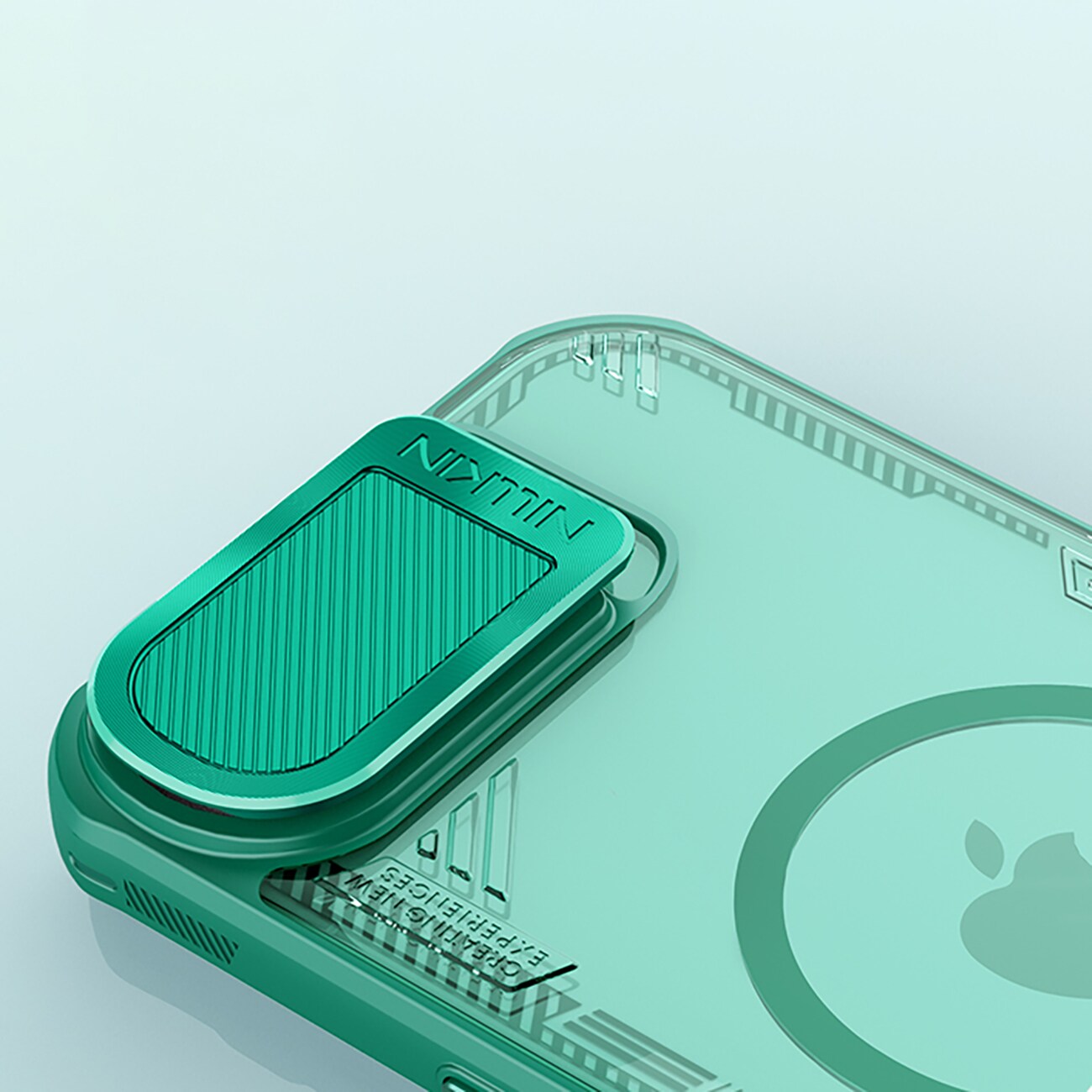 Nillkin Iceblade Prop magnetisk etui med kameradeksel og stativ for iPhone 16e - Grønn