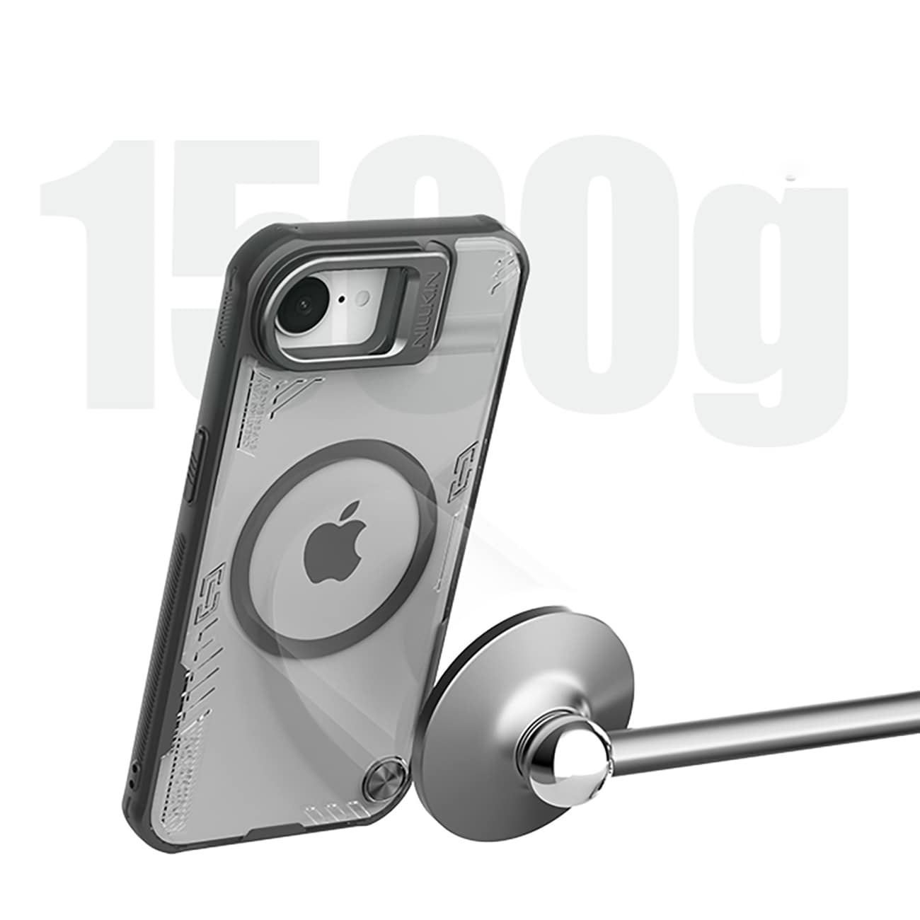 Nillkin Iceblade Prop magnetisk etui med stativ for iPhone 16e - svart