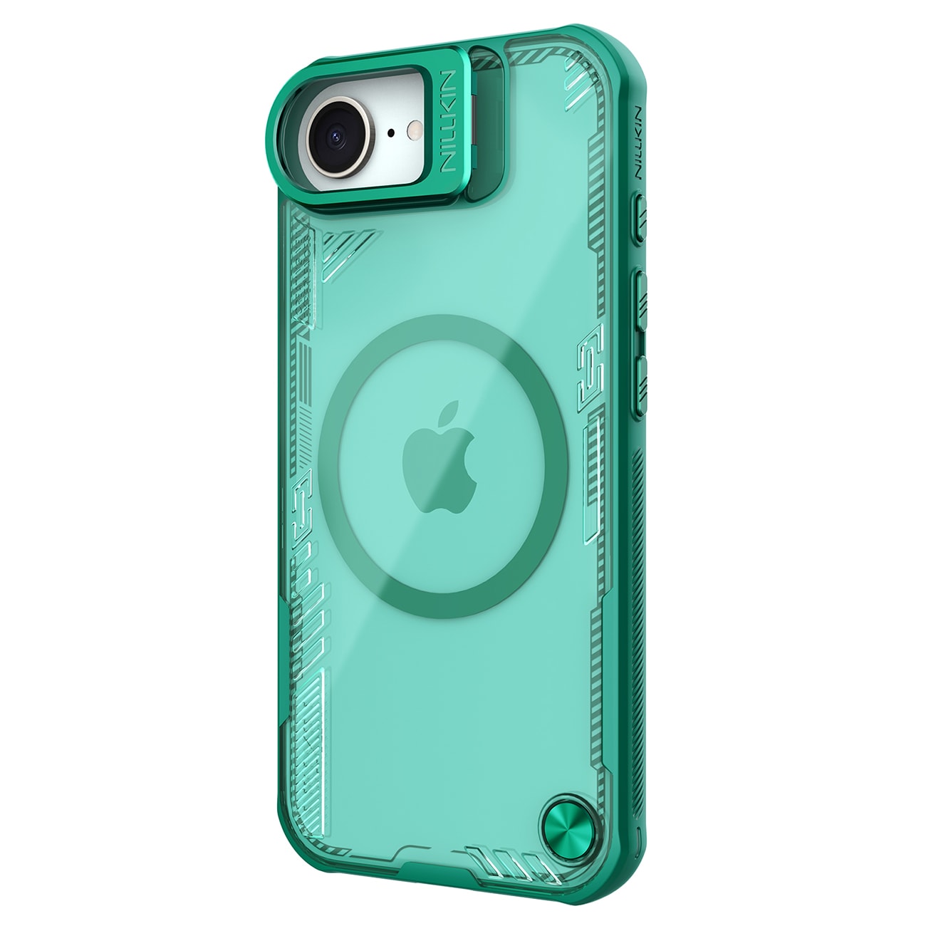 Nillkin Iceblade Prop magnetisk etui med stativ for iPhone 16e - grønn