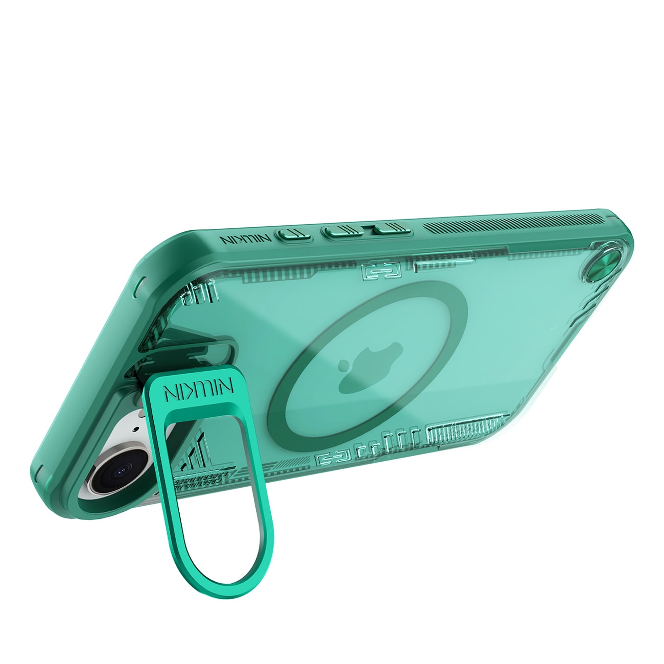 Nillkin Iceblade Prop magnetisk etui med stativ for iPhone 16e - grønn