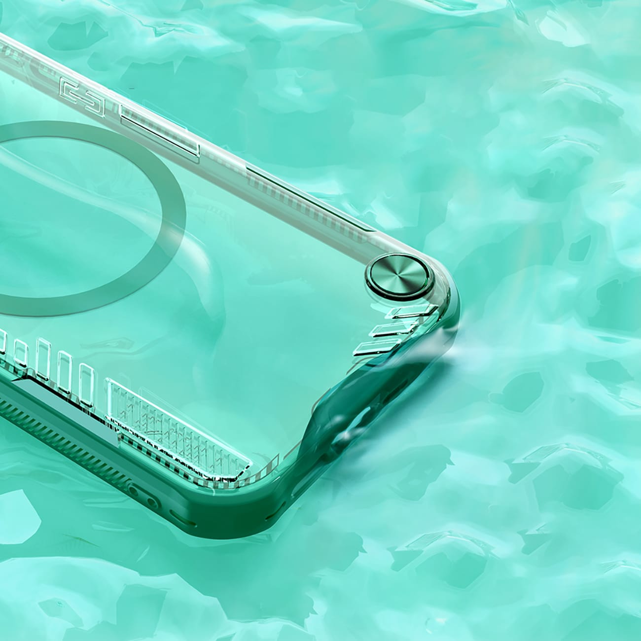 Nillkin Iceblade Prop magnetisk etui med stativ for iPhone 16e - grønn