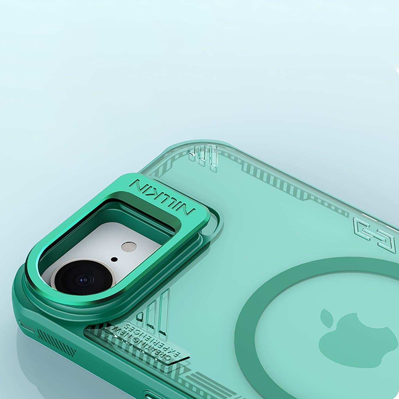 Nillkin Iceblade Prop magnetisk etui med stativ for iPhone 16e - grønn