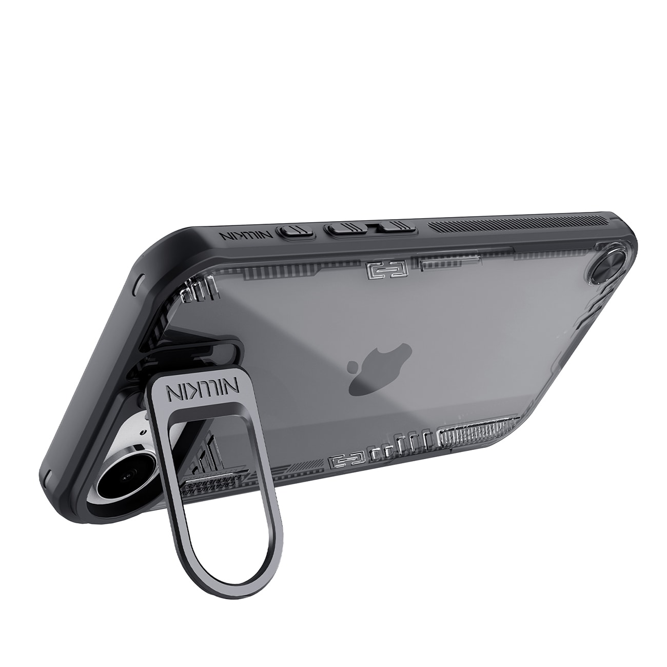 Nillkin Iceblade rekvisittveske med stativ for iPhone 16e - svart