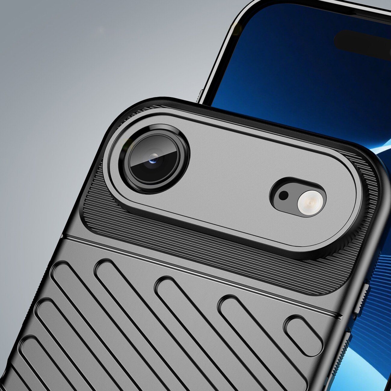 Thunder-etui for iPhone 17 Air - svart