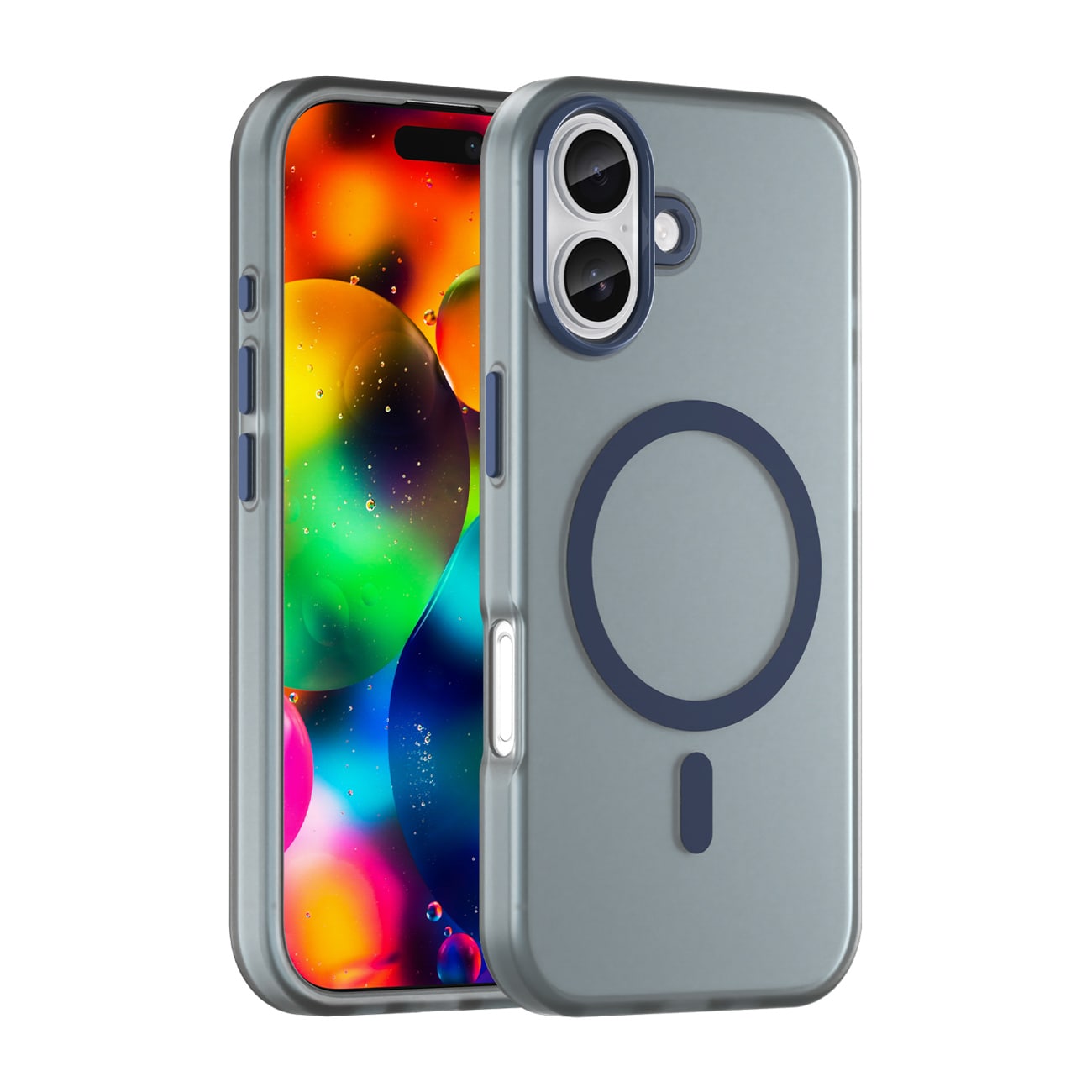 Magnetisk slipemiddel iPhone 17 Etui kompatibelt med MagSafe - matt blå