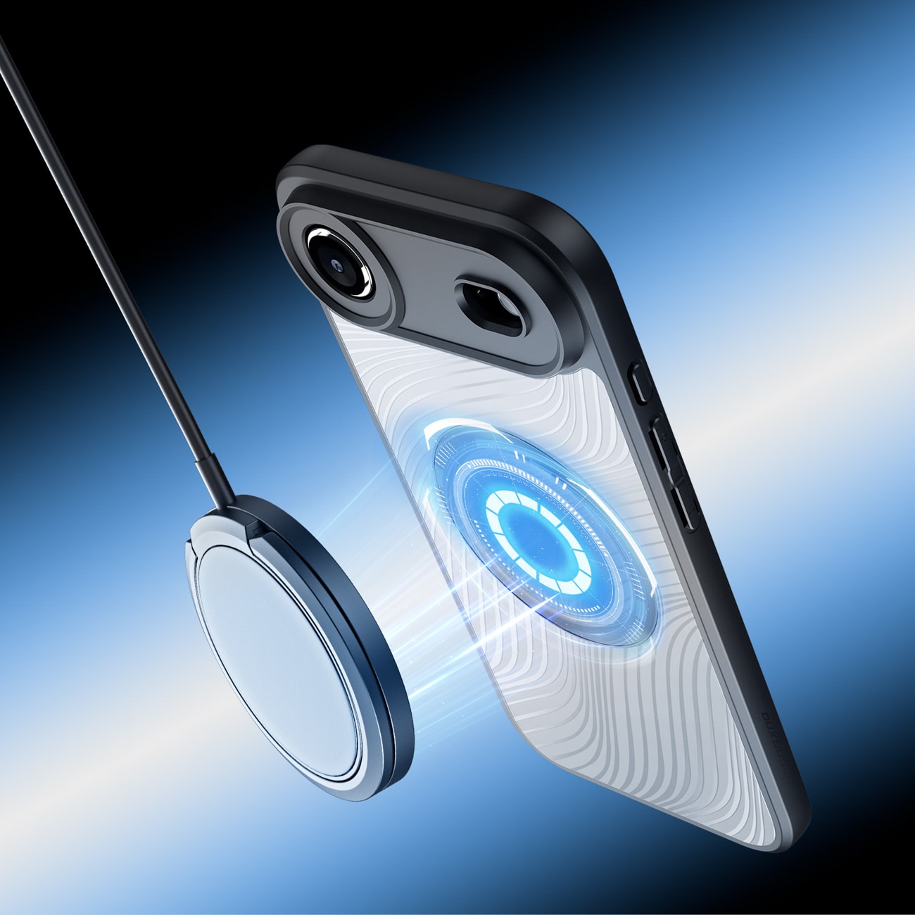 Dux Ducis Aimo Mag-etui med magnetisk ring for iPhone 17 Air - svart