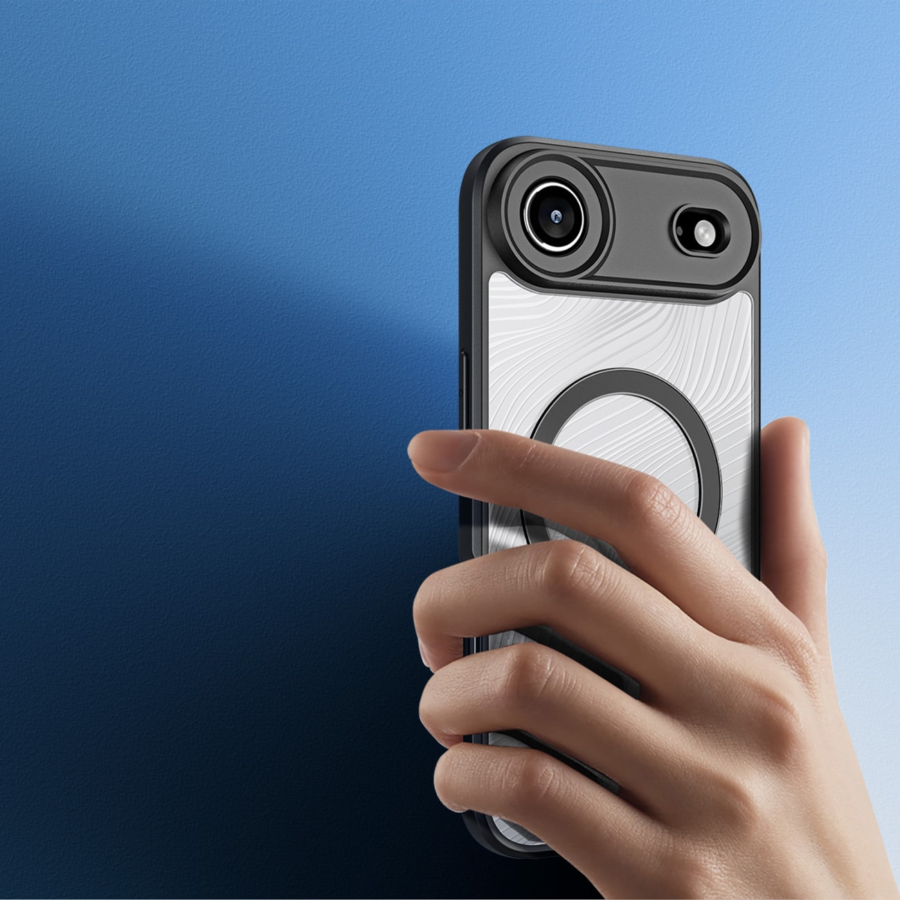 Dux Ducis Aimo Mag-etui med magnetisk ring for iPhone 17 Air - svart