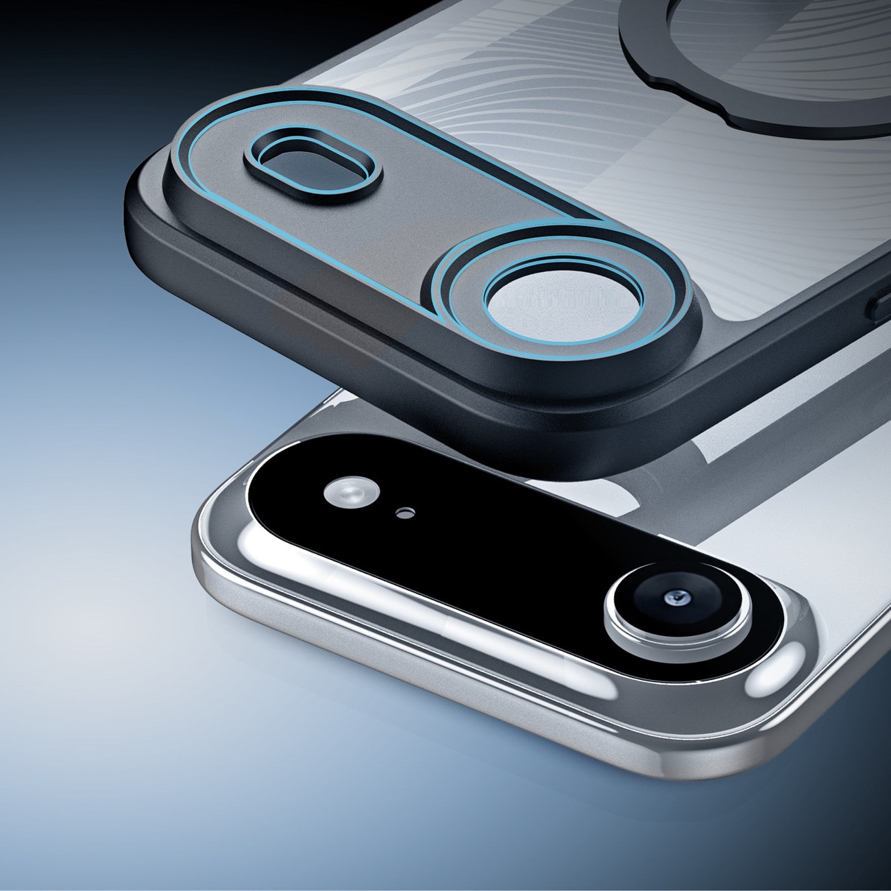 Dux Ducis Aimo Mag-etui med magnetisk ring og stativ for iPhone 17 Air - svart