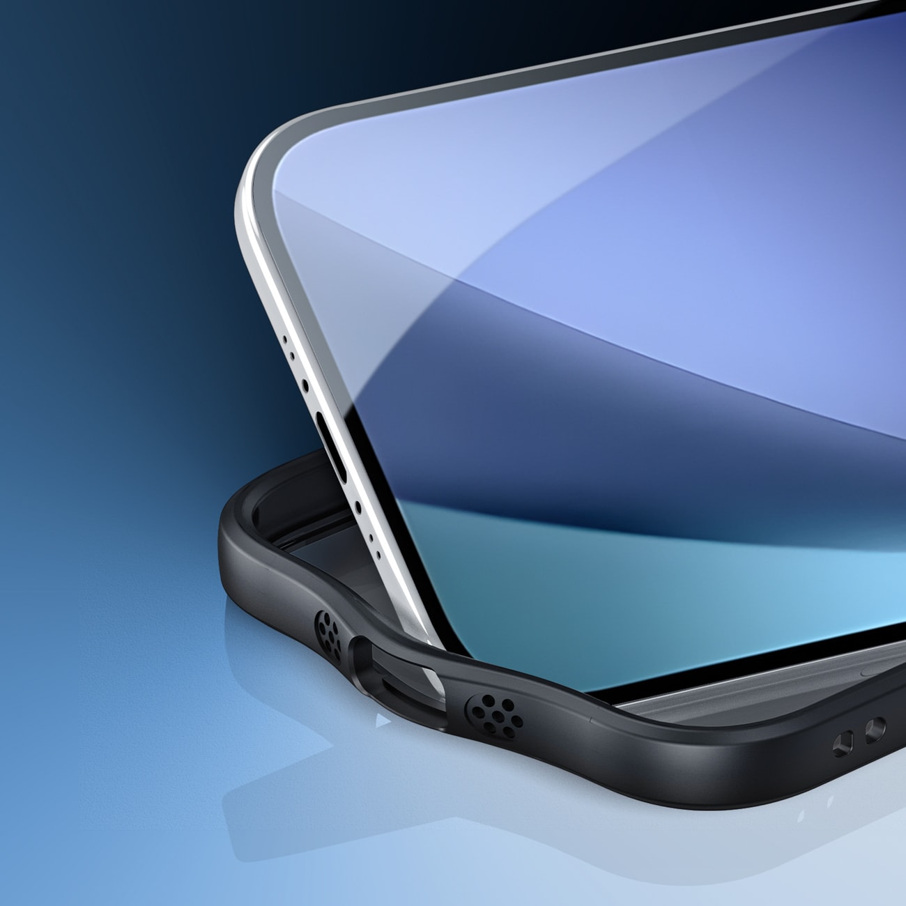Dux Ducis Aimo Mag-etui med magnetisk ring og stativ for iPhone 17 Air - svart