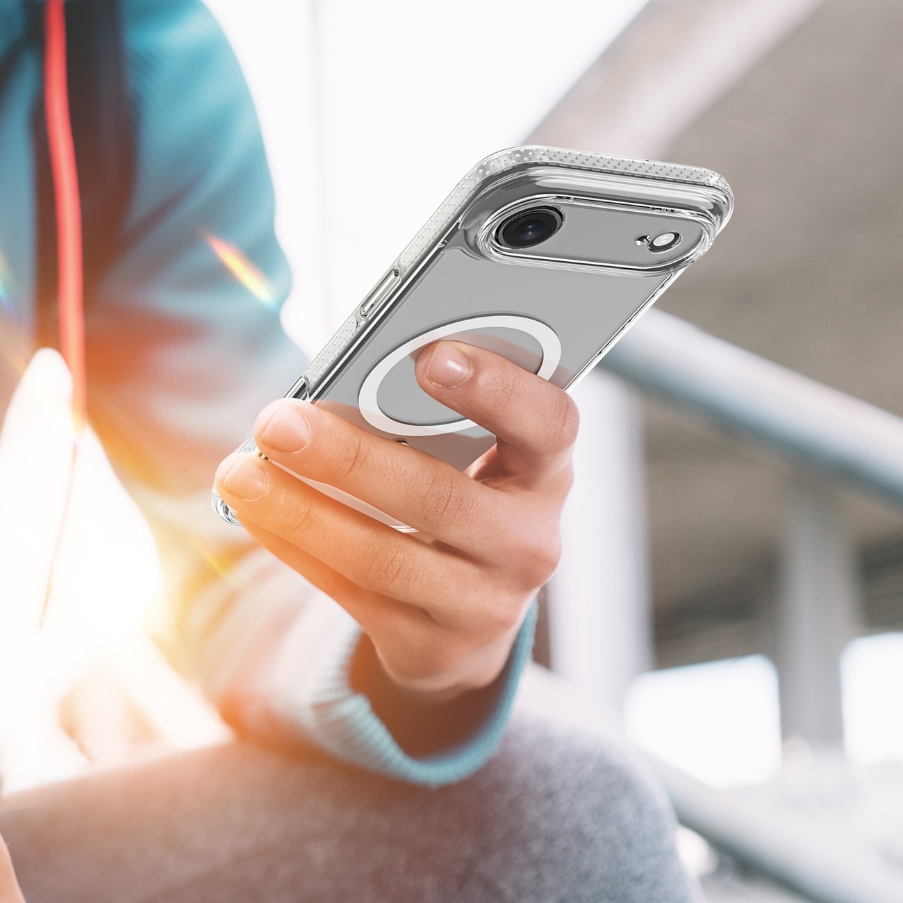 Dux Ducis Clin Mag-etui for iPhone 17 Air Kompatibel med MagSafe - gjennomsiktig
