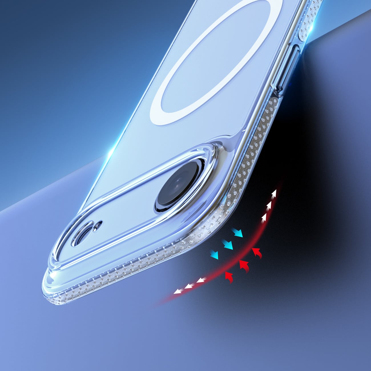 Dux Ducis Clin Mag-etui for iPhone 17 Air Kompatibel med MagSafe - gjennomsiktig