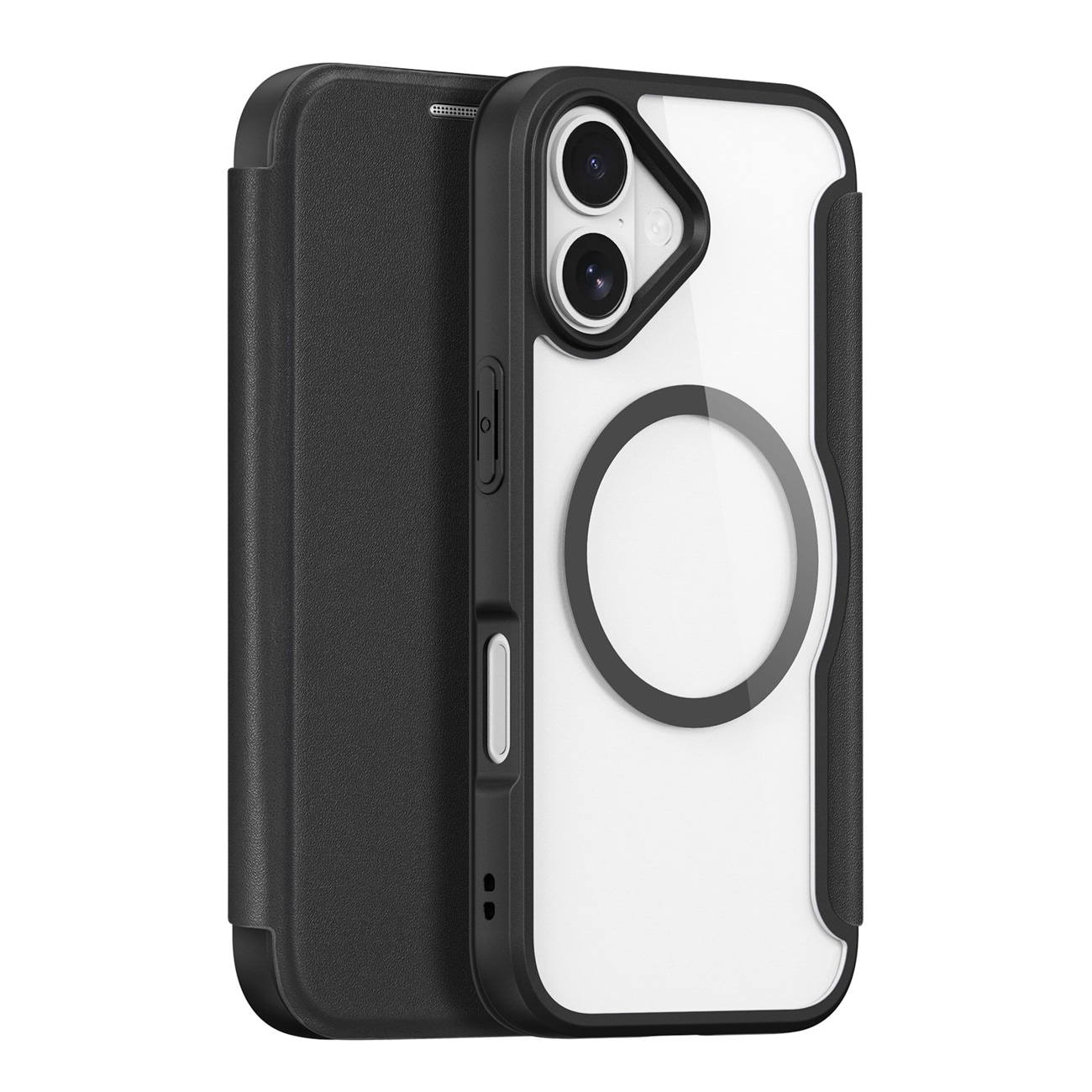 Dux Ducis Skin X Pro iPhone 17-etui med lommebok, MagSafe-kompatibel - svart