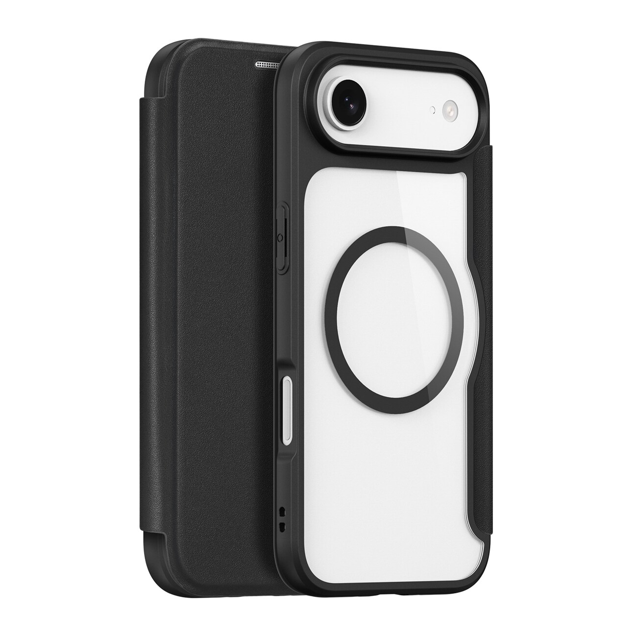 Dux Ducis Skin X Pro iPhone 17 Air-etui med lommebok, MagSafe-kompatibel - svart