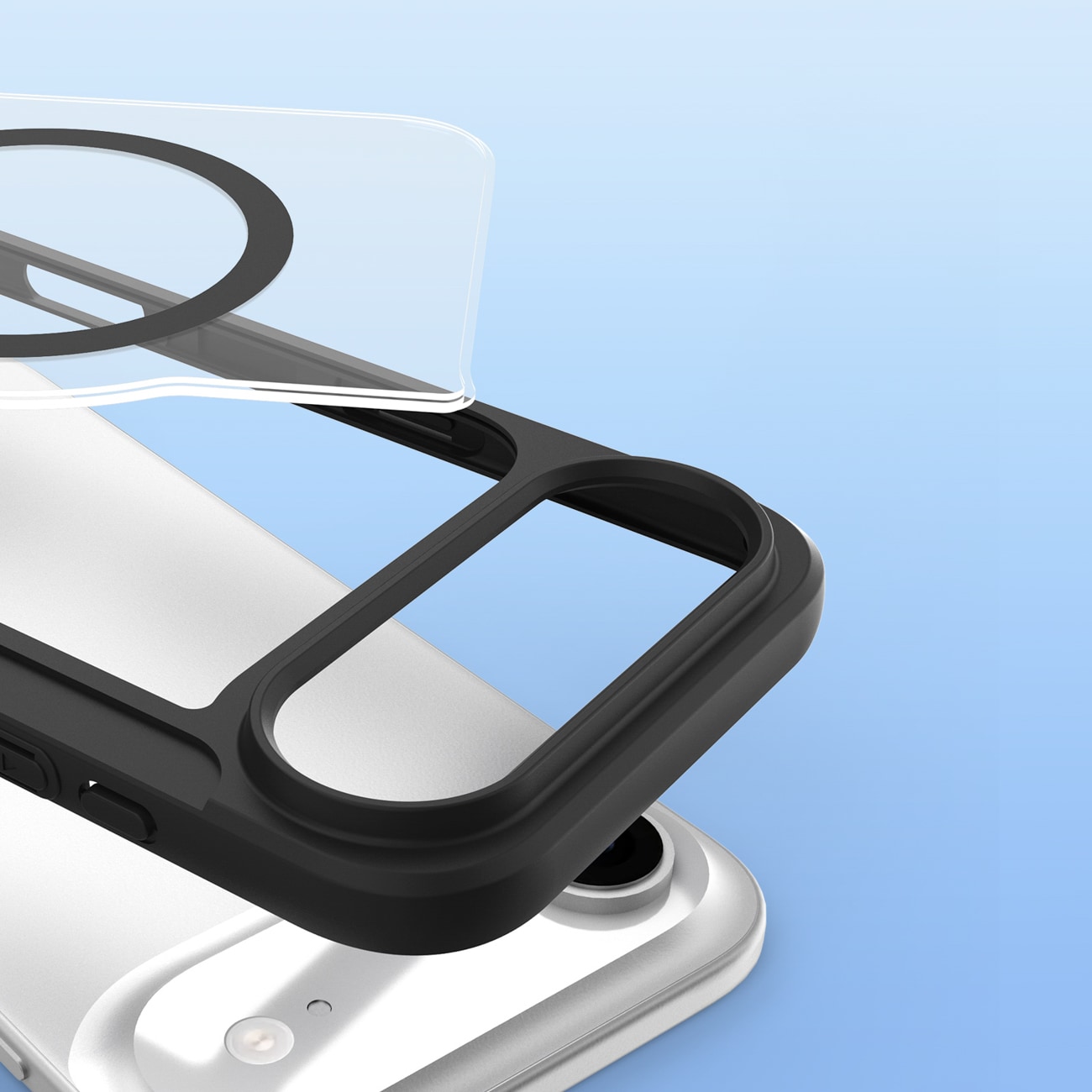 Dux Ducis Skin X Pro iPhone 17 Air-etui med lommebok, MagSafe-kompatibel - svart