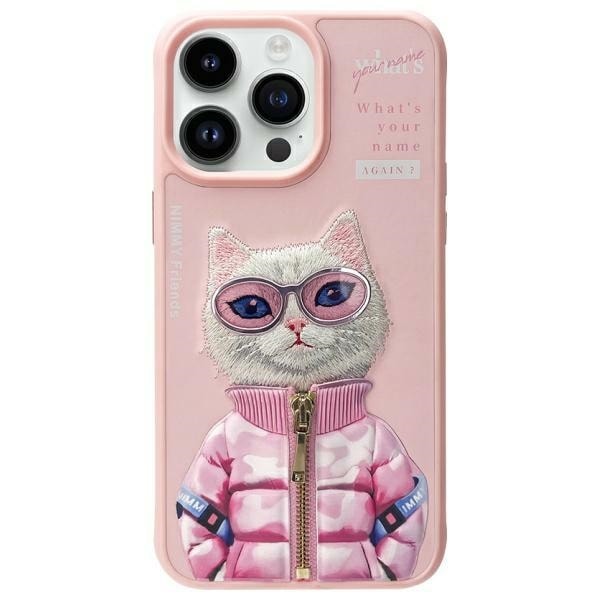 Nimmy Cool&Cute 2.0-etui for iPhone 15 Pro Max - Rosa