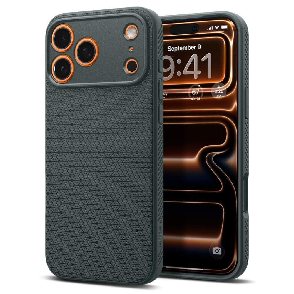 Spigen Liquid Air-etui for iPhone 17 Pro Max - Grønn