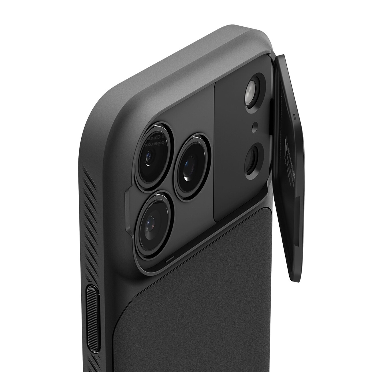 Spigen Optik Armor MagSafe-etui for iPhone 17 Pro Max - Svart