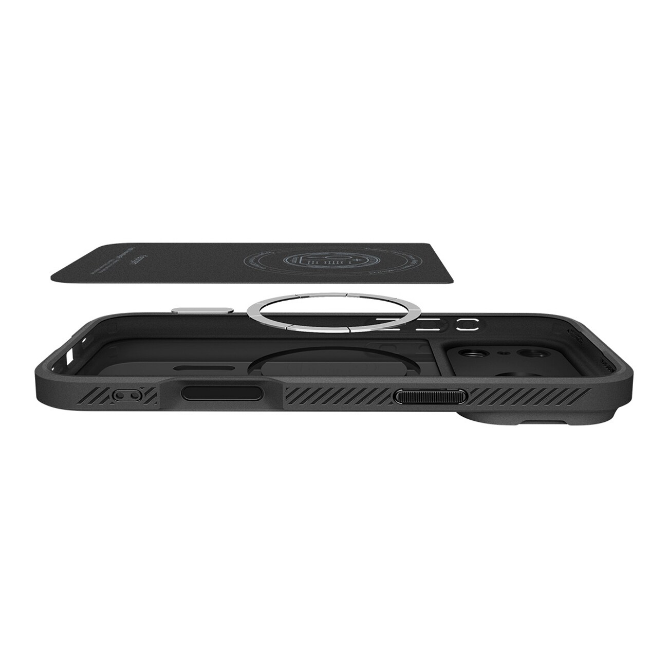 Spigen Optik Armor MagSafe-etui for iPhone 17 Pro Max - Svart