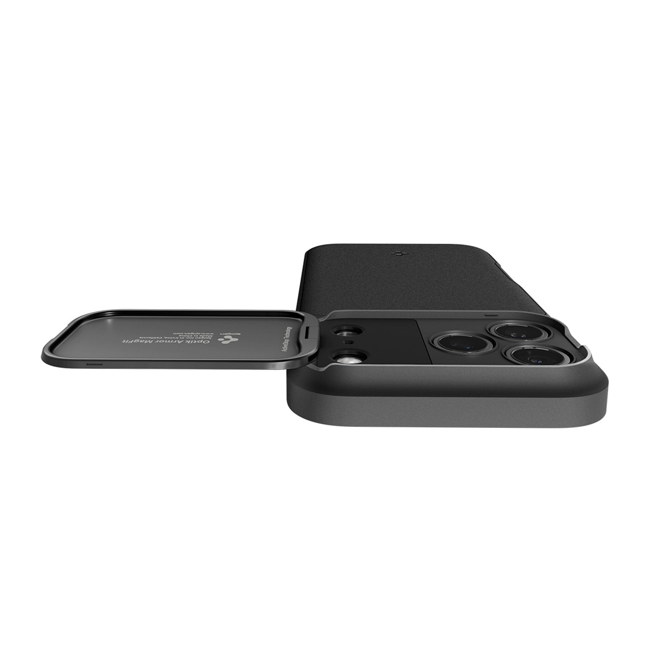 Spigen Optik Armor MagSafe-etui for iPhone 17 Pro Max - Svart