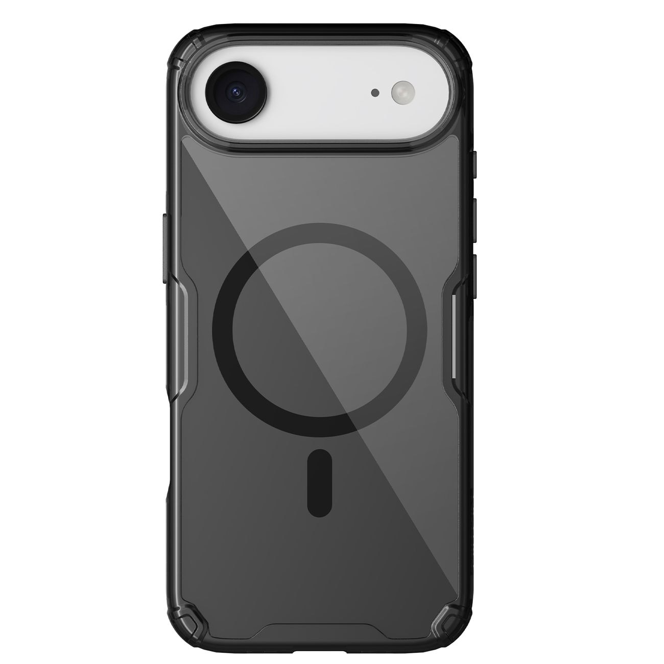 Nillkin Nature TPU Pro MagSafe-etui for iPhone 17 Air - gjennomsiktig svart