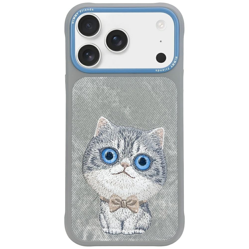 Nimmy Big Eyed Pet 2.0 katteveske for iPhone 17 - grå