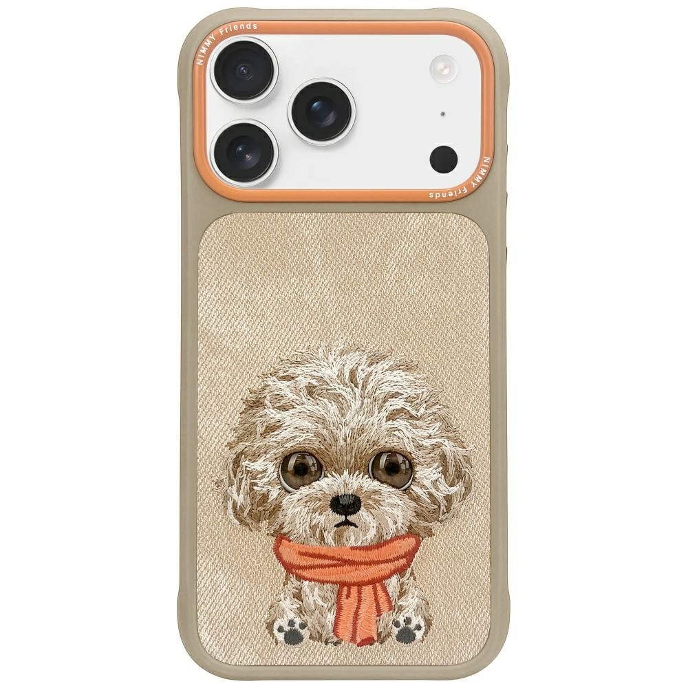 Nimmy Big Eyed Pet 2.0 Hundeveske for iPhone 17 - beige