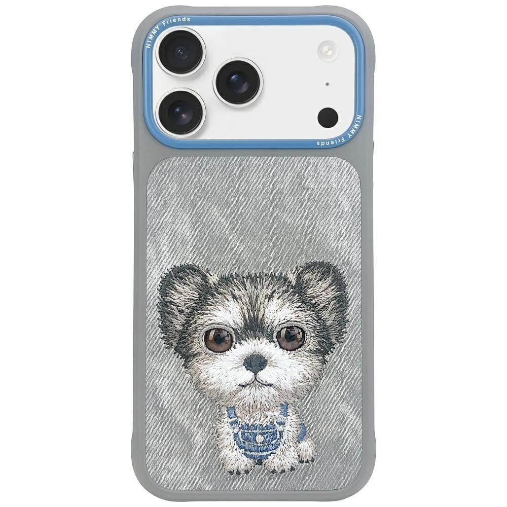 Nimmy Big Eyed Pet 2.0 Hundeveske for iPhone 17 Pro - Grå