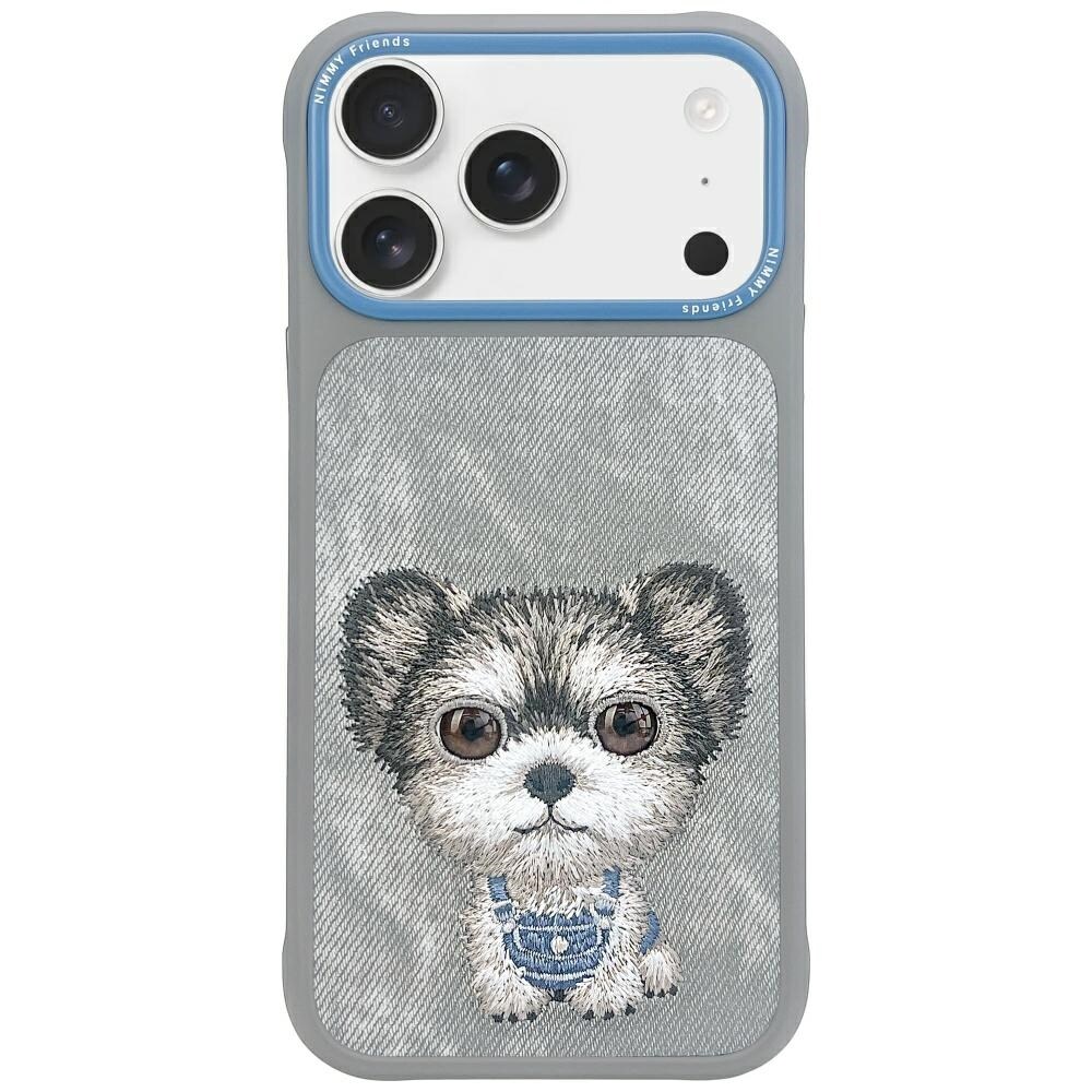 Nimmy Big Eyed Pet 2.0 Hundeveske for iPhone 17 - Grå