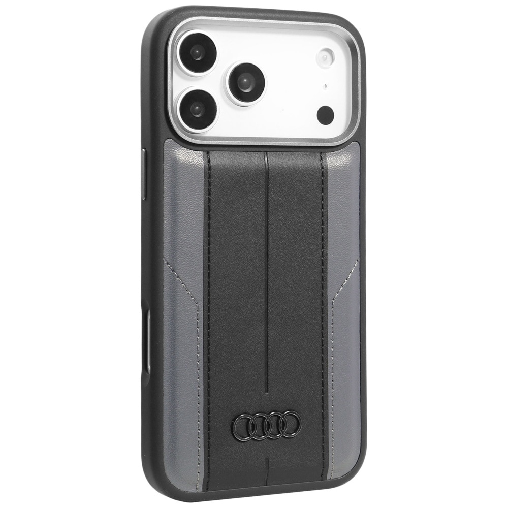 Audi A6 MagSafe-etui i syntetisk lær for iPhone 17 Pro Max - Svart