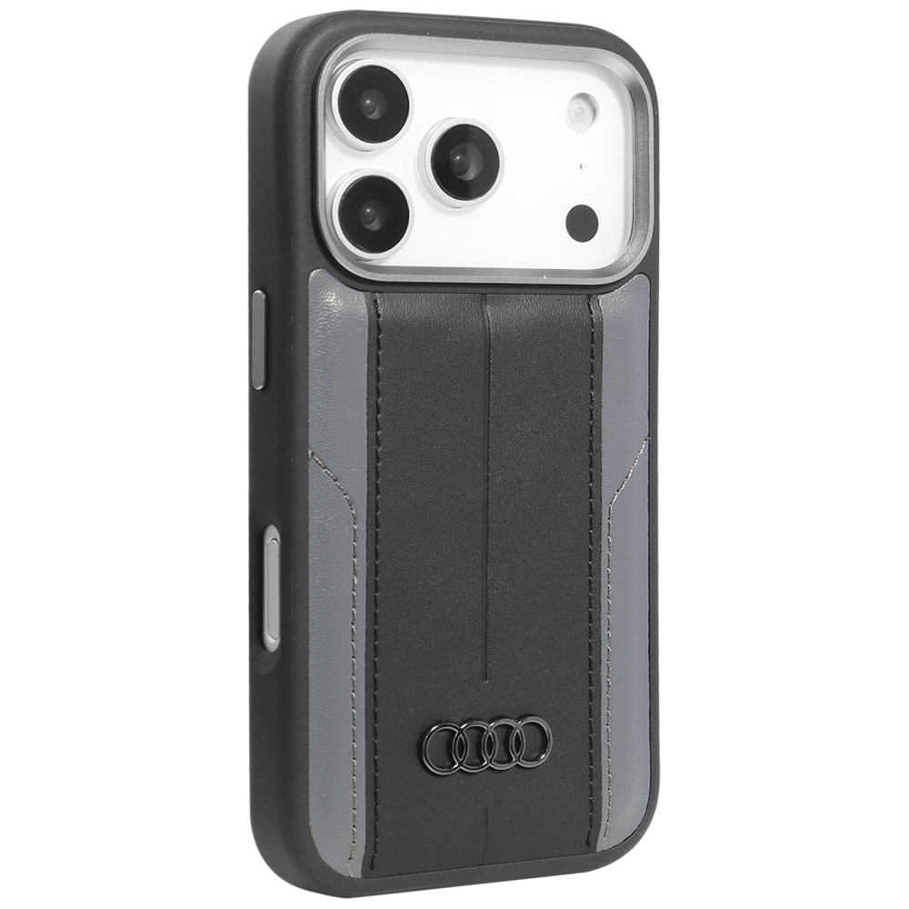 Audi A6 MagSafe-etui i syntetisk lær for iPhone 17 Pro - Svart