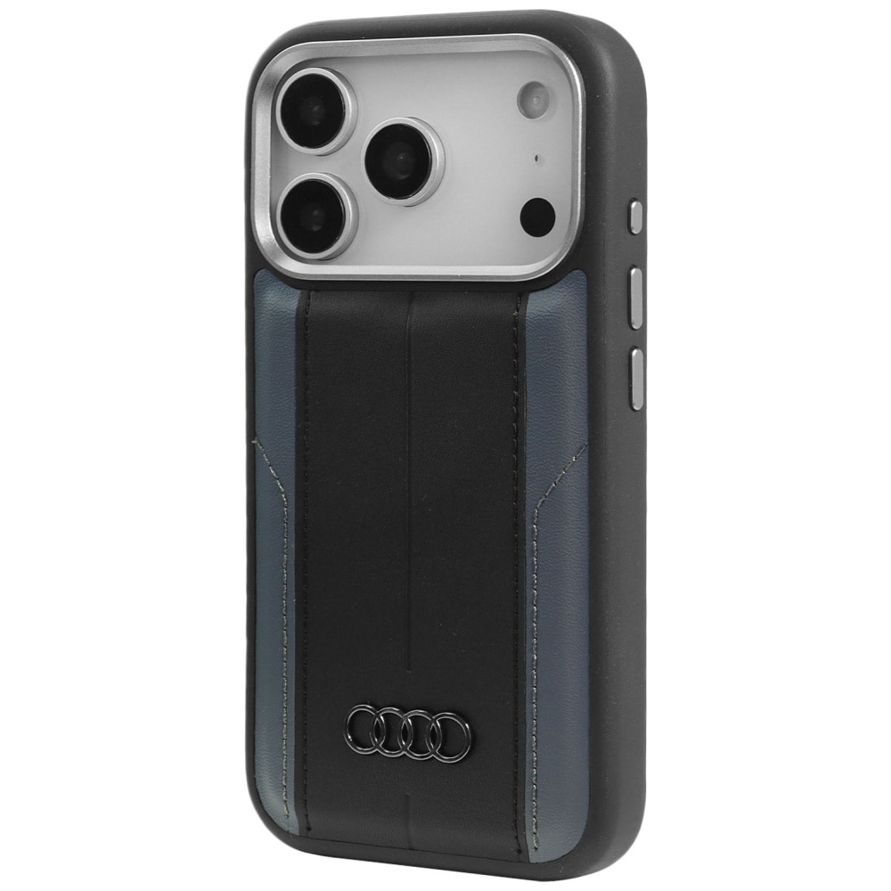Audi A6 MagSafe-etui i syntetisk lær for iPhone 17 Pro - Svart