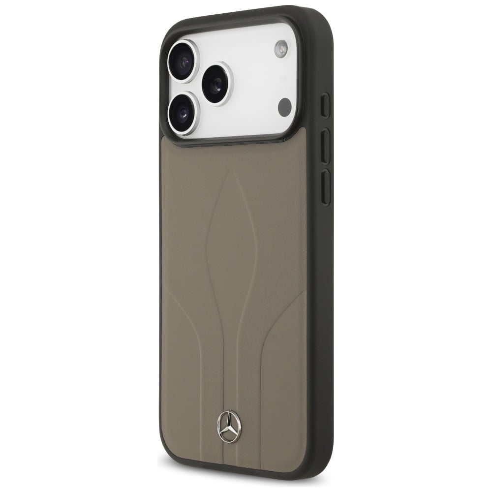 Mercedes The Move MagSafe-etui i lær for iPhone 17 Pro Max - Beige