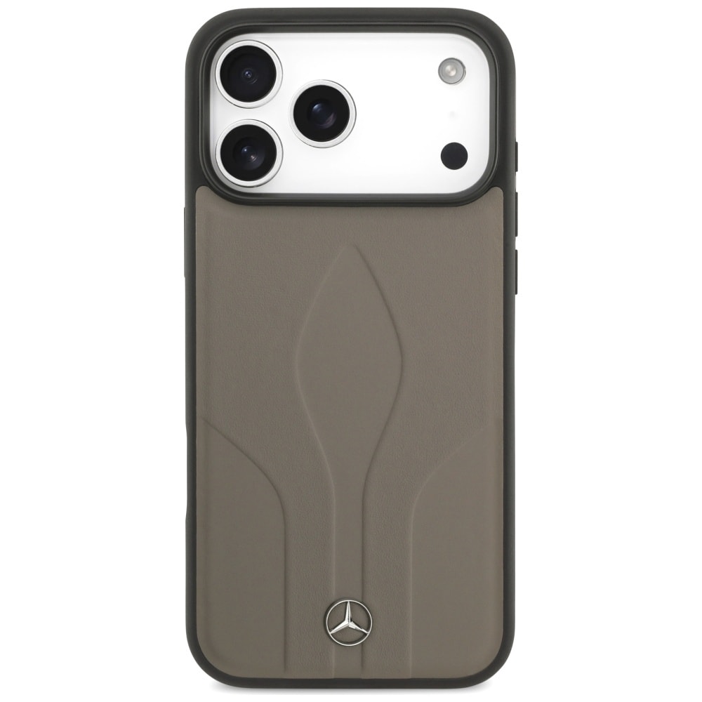 Mercedes The Move MagSafe-etui i lær for iPhone 17 Pro Max - Beige