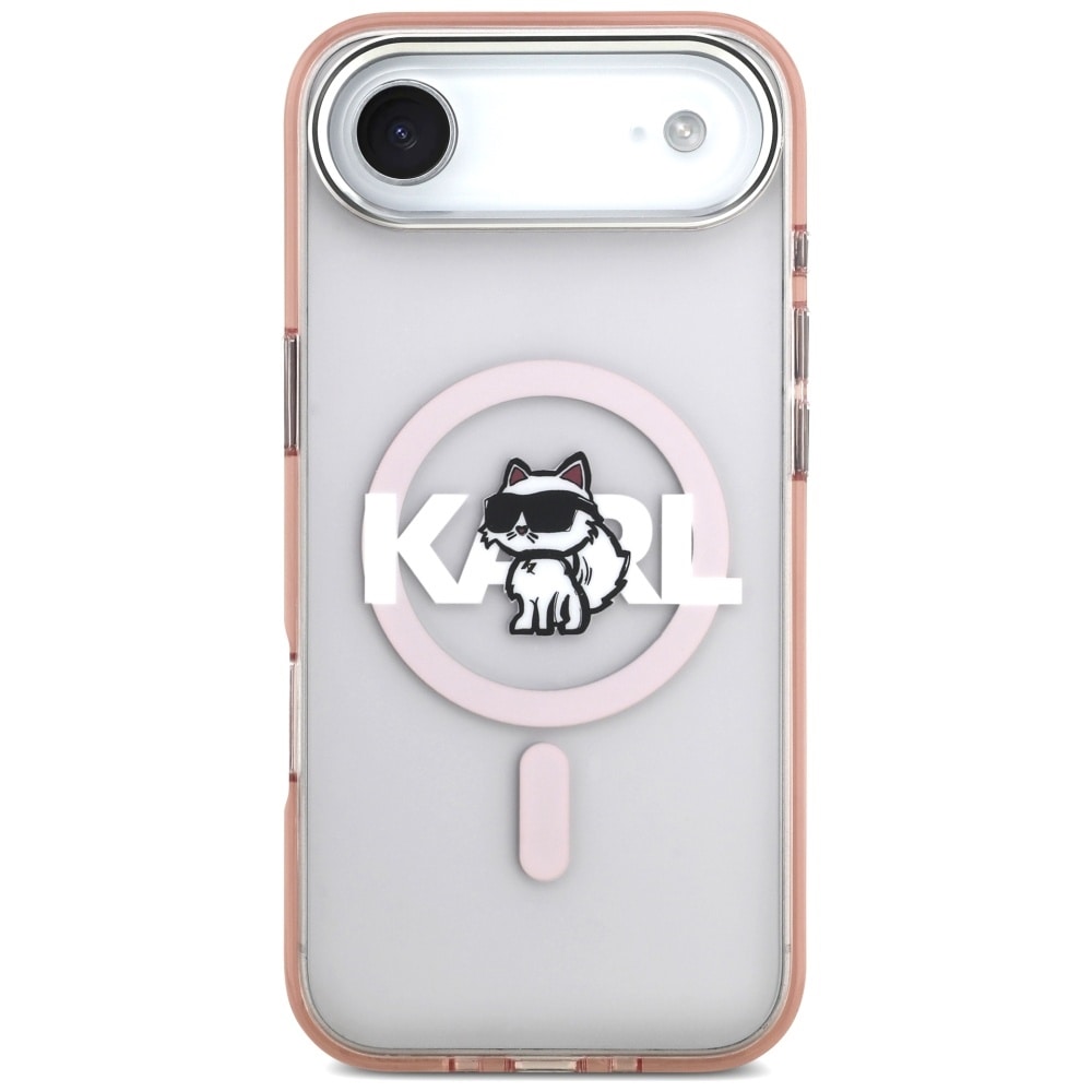 Karl Lagerfeld IML Choupette Choupette Sketch Logo MagSafe-etui for iPhone 17 Air - Rosa