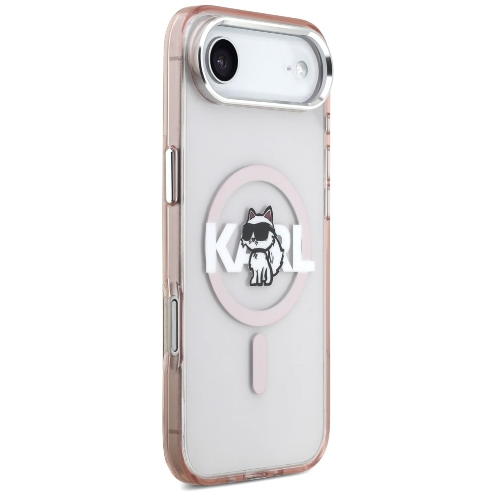 Karl Lagerfeld IML Choupette Choupette Sketch Logo MagSafe-etui for iPhone 17 Air - Rosa