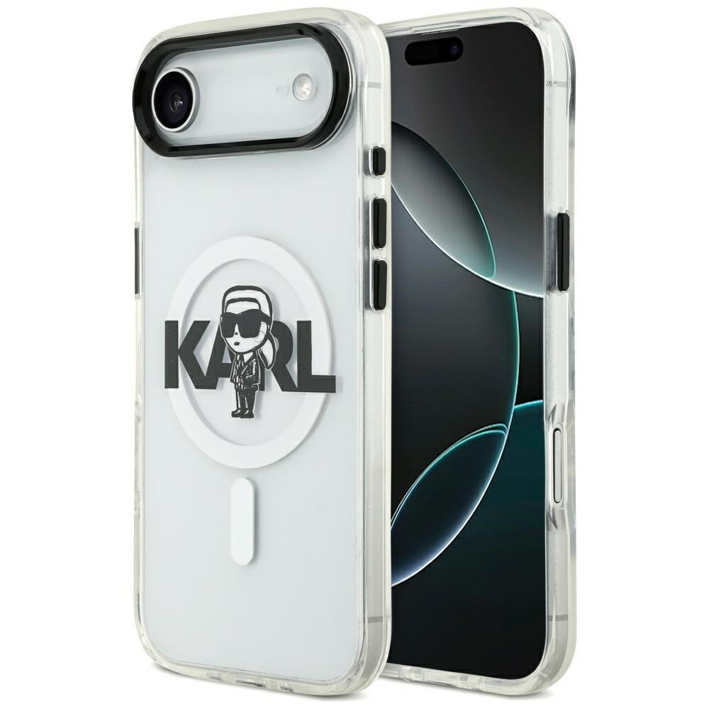 Karl Lagerfeld IML Karl Sketch Logo MagSafe-etui for iPhone 17 Air - gjennomsiktig