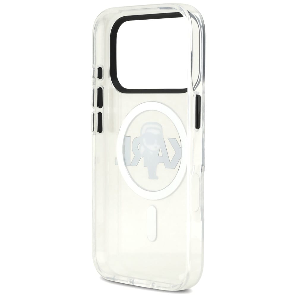 Karl Lagerfeld IML Karl Sketch Logo MagSafe-etui for iPhone 17 Pro - gjennomsiktig