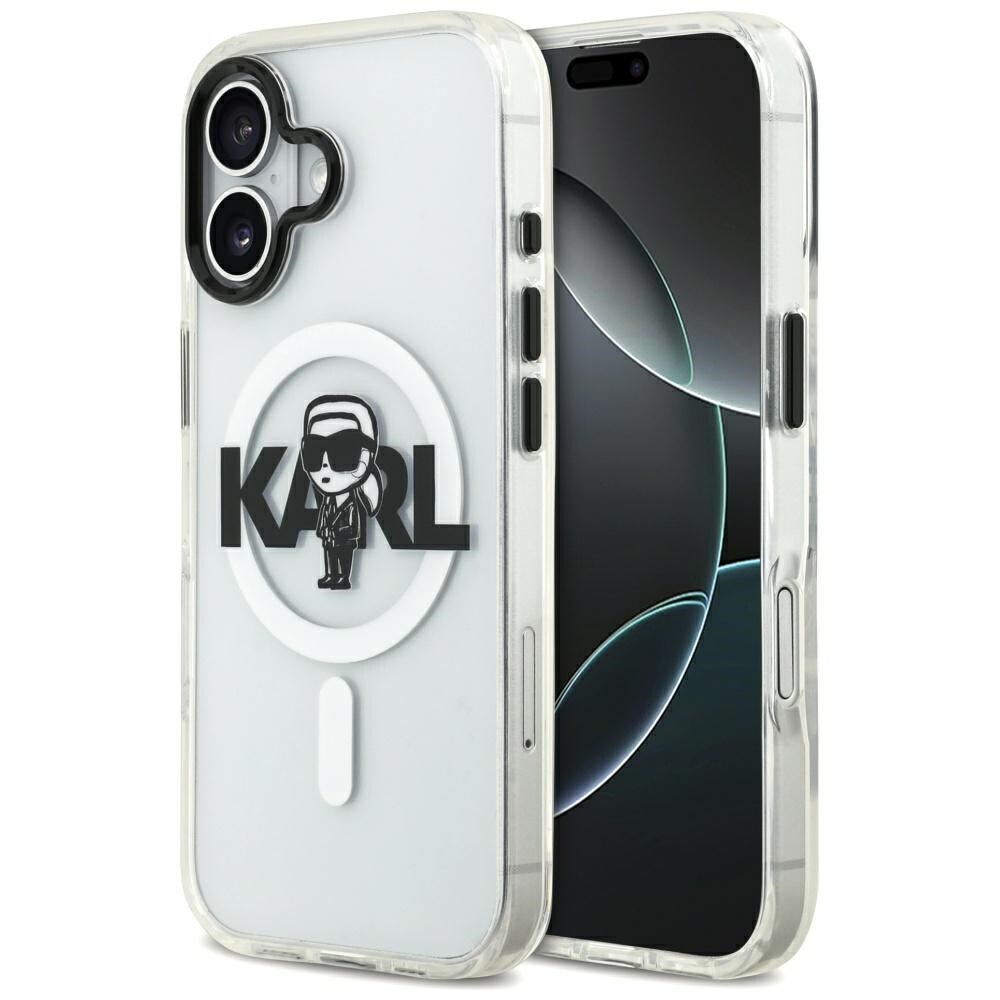 Karl Lagerfeld IML Karl Sketch Logo MagSafe-etui for iPhone 17 - gjennomsiktig