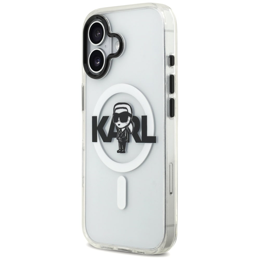 Karl Lagerfeld IML Karl Sketch Logo MagSafe-etui for iPhone 17 - gjennomsiktig
