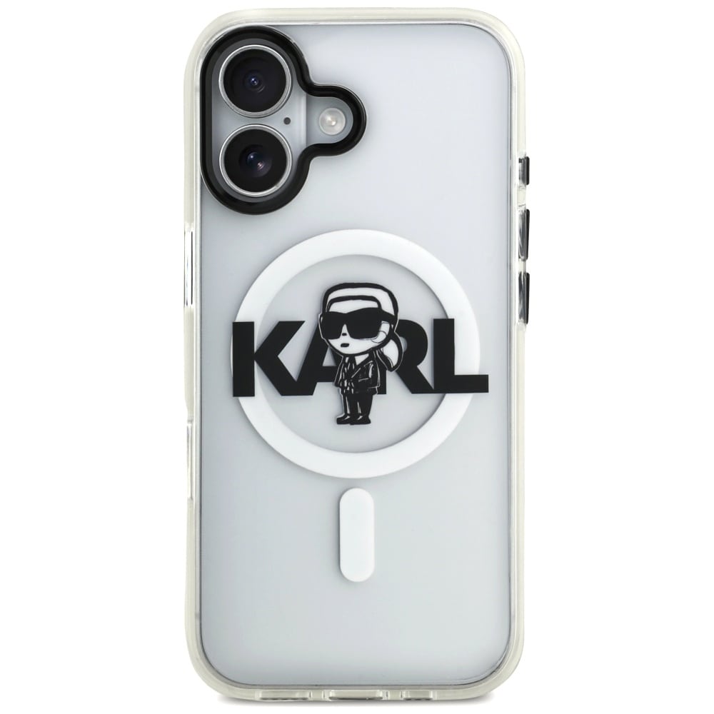 Karl Lagerfeld IML Karl Sketch Logo MagSafe-etui for iPhone 17 - gjennomsiktig