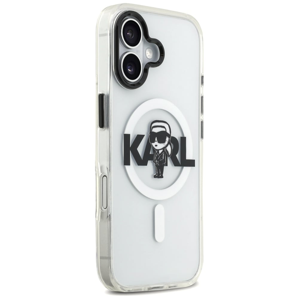 Karl Lagerfeld IML Karl Sketch Logo MagSafe-etui for iPhone 17 - gjennomsiktig