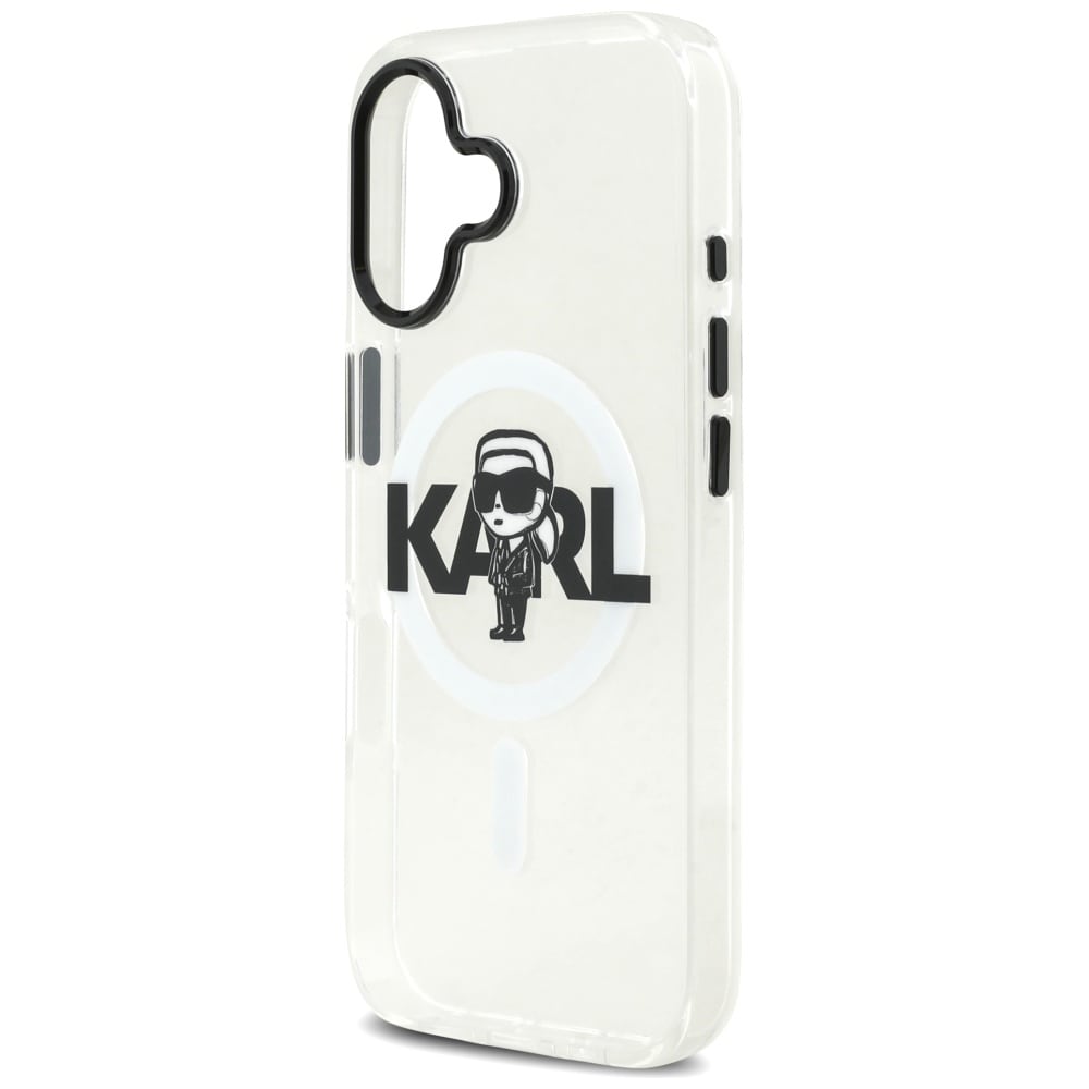 Karl Lagerfeld IML Karl Sketch Logo MagSafe-etui for iPhone 17 - gjennomsiktig