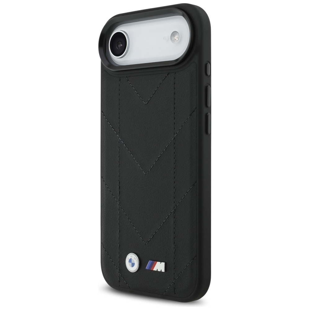 BMW M Quiltet MagSafe-etui med logo for iPhone 17 Air - svart