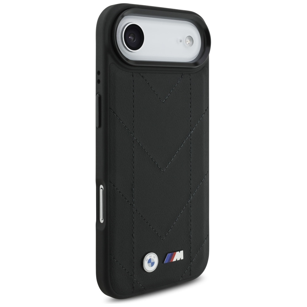 BMW M Quiltet MagSafe-etui med logo for iPhone 17 Air - svart