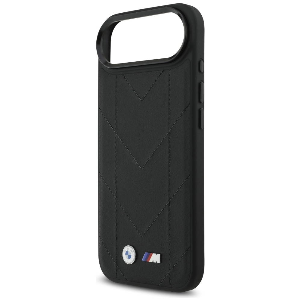 BMW M Quiltet MagSafe-etui med logo for iPhone 17 Air - svart