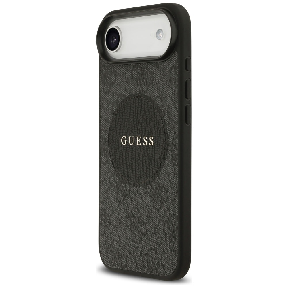 Guess 4G Circle Classic MagSafe-etui med logo for iPhone Air - svart